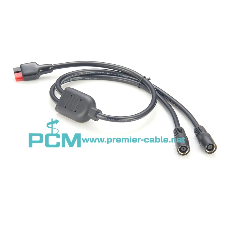 Dual DC8mm DC7909 to Anderson Cable for Solar Panel to RV Automotive Marine Portable Power Station