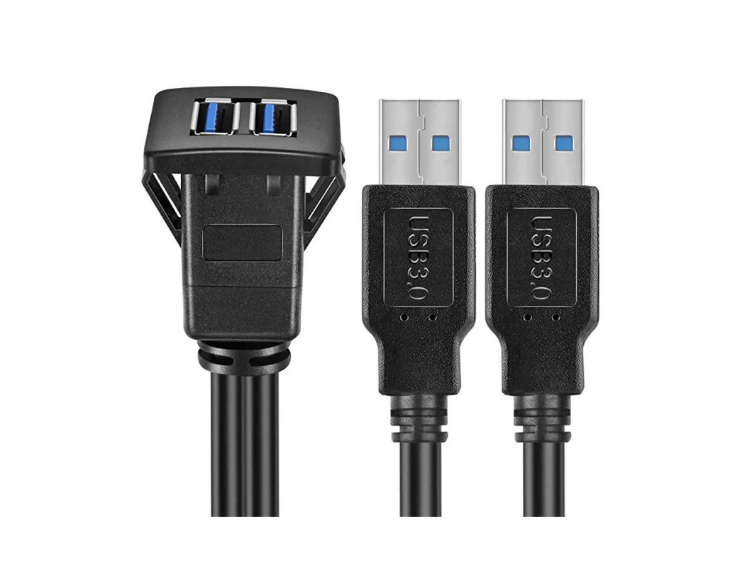 Type C 3.1 and USB 3.0 Car Mount Flush Cable