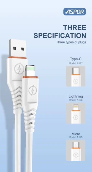 6A 高速充電データケーブル - Lightning ケーブル、iPad、iPod、USB 用電話充電ケーブル、Lightning 高速充電車の充電器ケーブル、工場出荷